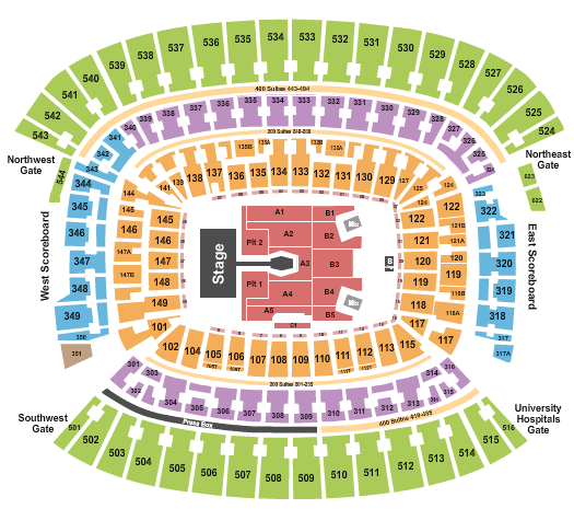 Huntington Bank Field Morgan Wallen Seating Chart